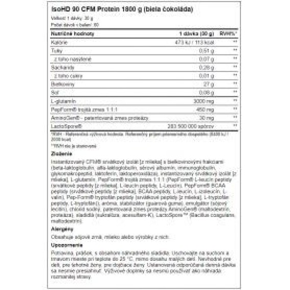 IsoHD 90 CFM Protein 1800 g AMIX